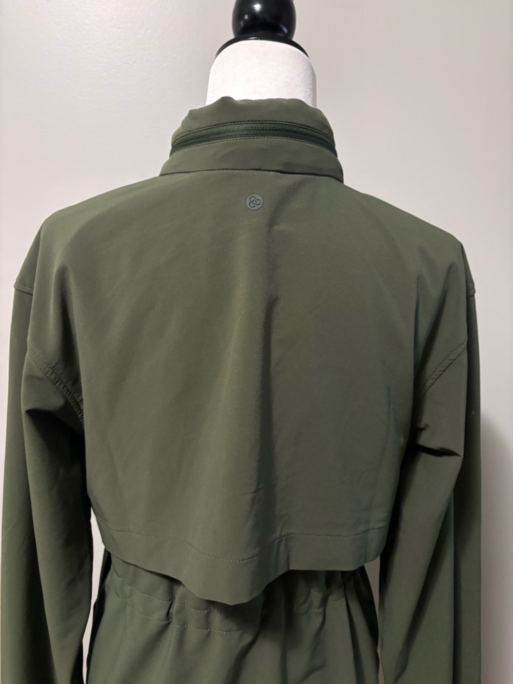 Zella Getaway Hooded Utility Jacket In Green Tactica - Picture 11 of 14